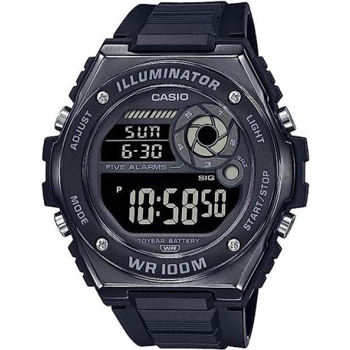 Casio MWD100HB-1B Men`s Standard Digital Black Resin Band Watch