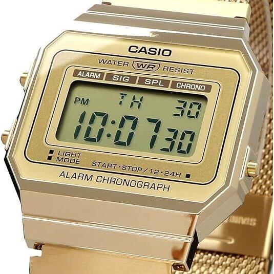 Casio A700WMG-9A Gold Digital Vintage Collection Watch