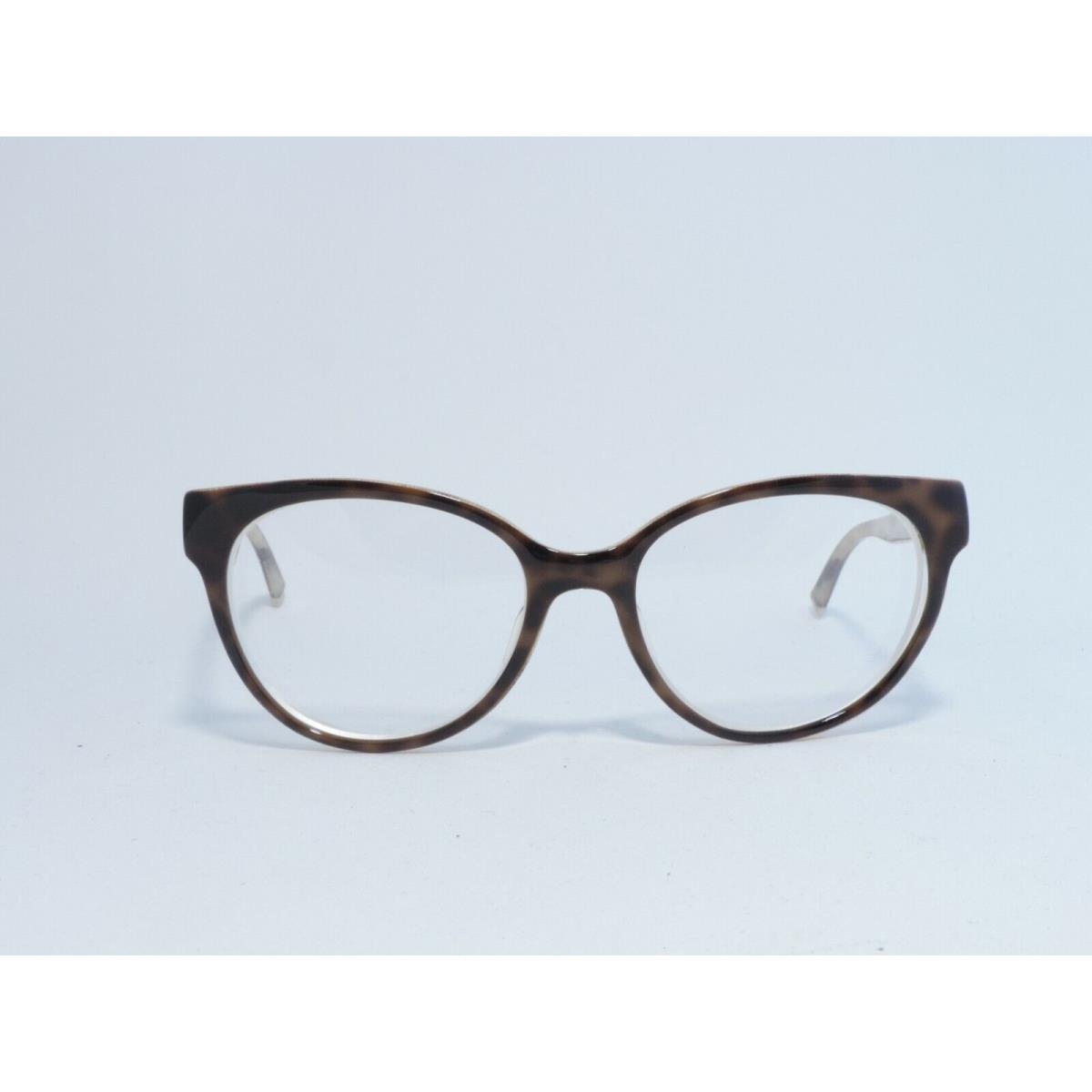 Max Mara MM 1267 Optyl Eyeglass Frames Uxm Havana Transparent White 52-17-145
