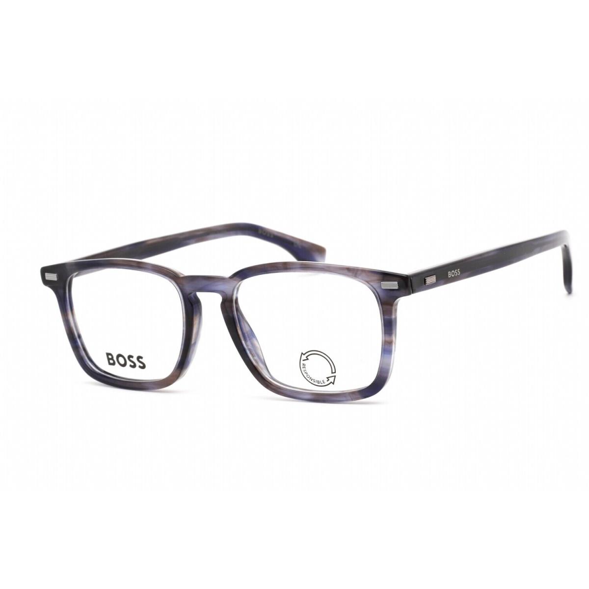 Hugo Boss Boss 1368 Jbw Eyeglasses Blue Havana Frame 51mm