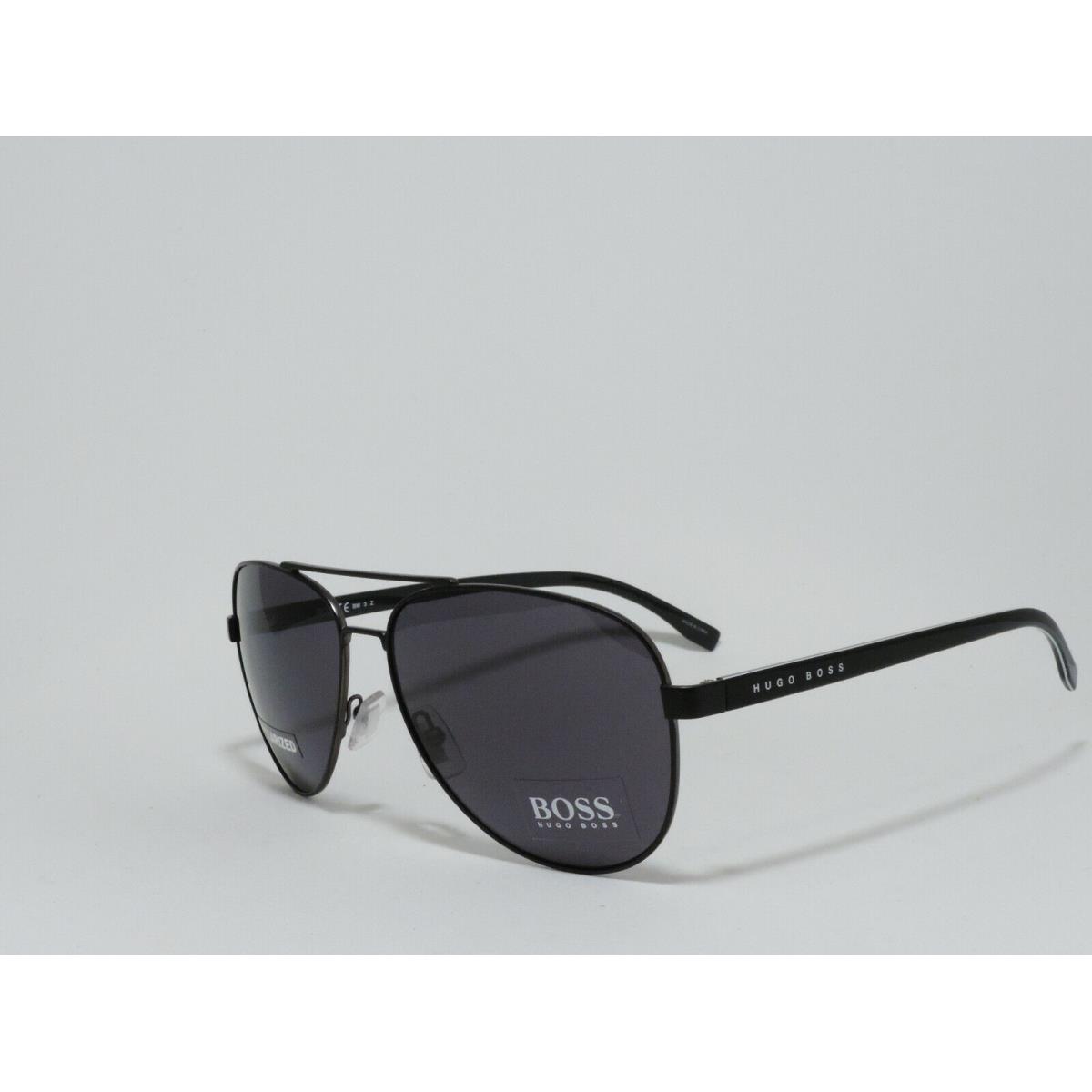 Boss Hugo Boss 0761/S Polarized Aviator Sunglasses Qil Matt Black 60-15-145