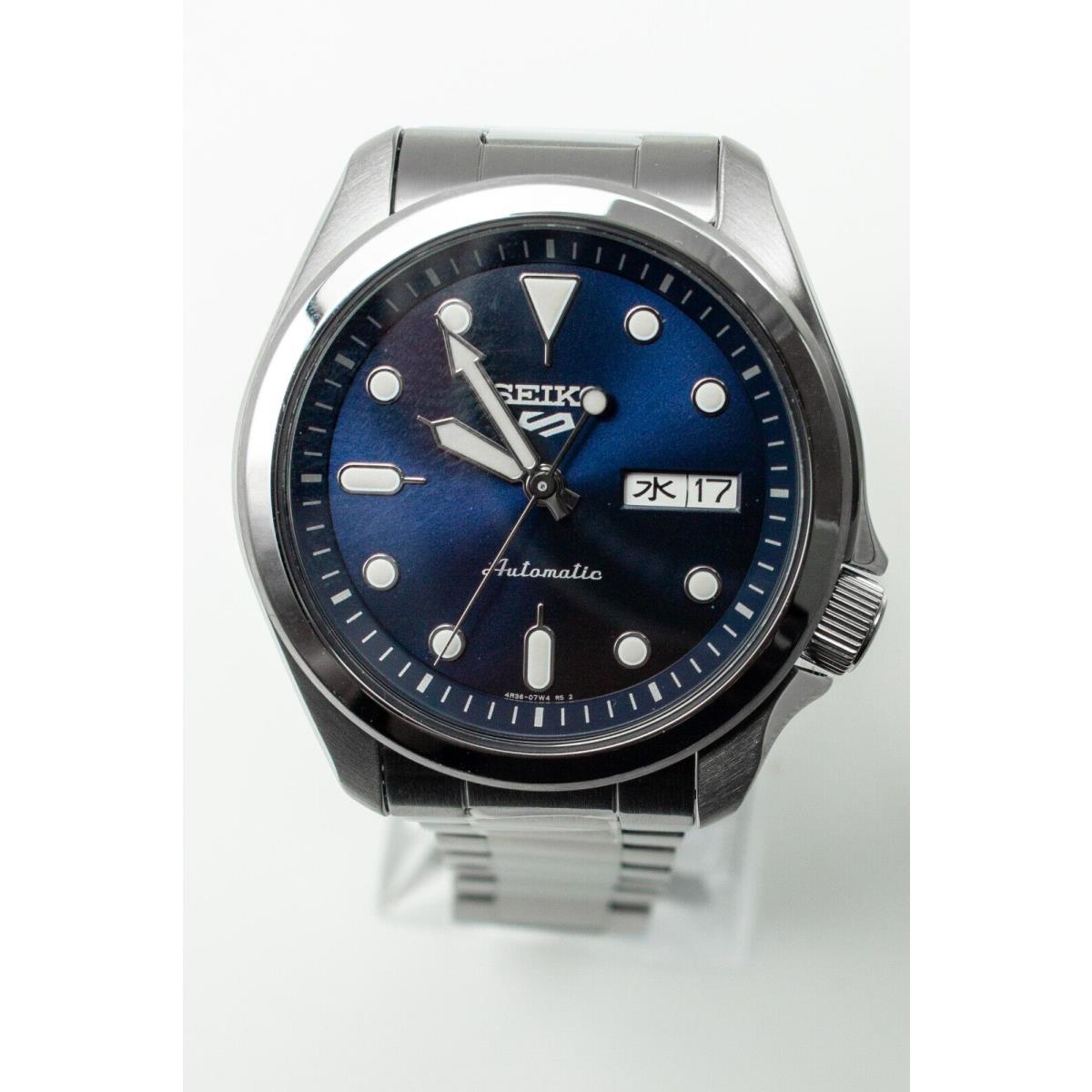 Seiko 5 Sports Blue Dial Automatic Stainless Steel Men`s Watch SRPE53K1