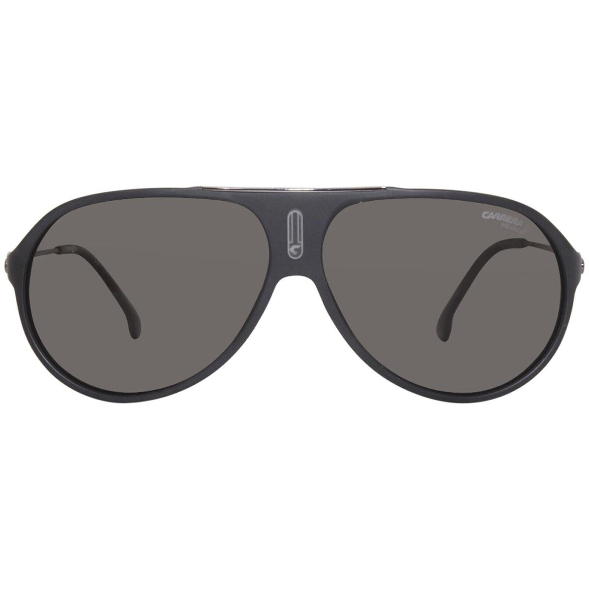 Carrera Hot 65 Mt Black Grey Polarized 63mm Pilot Sunglasses Special Edition