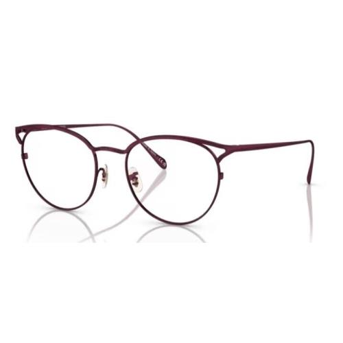 Oliver Peoples0OV1319T Aviara 5325 Brushed Burgundy Butterfly Women`s Eyeglasses