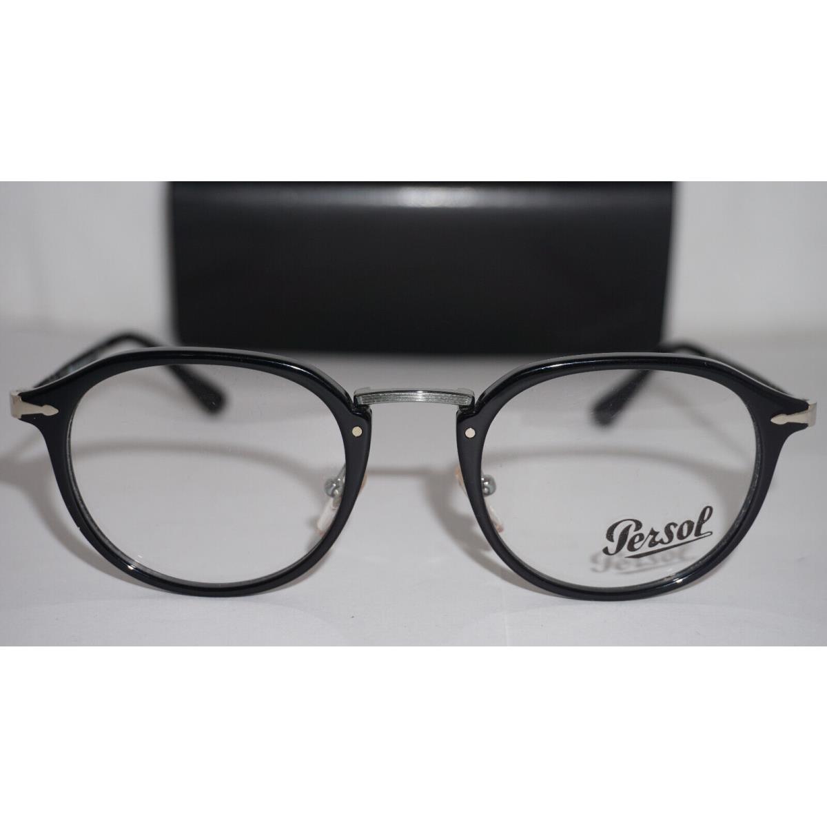 Persol Eyeglasses Calligrapher Edition Black Silver 3168-V 95 50 22 145