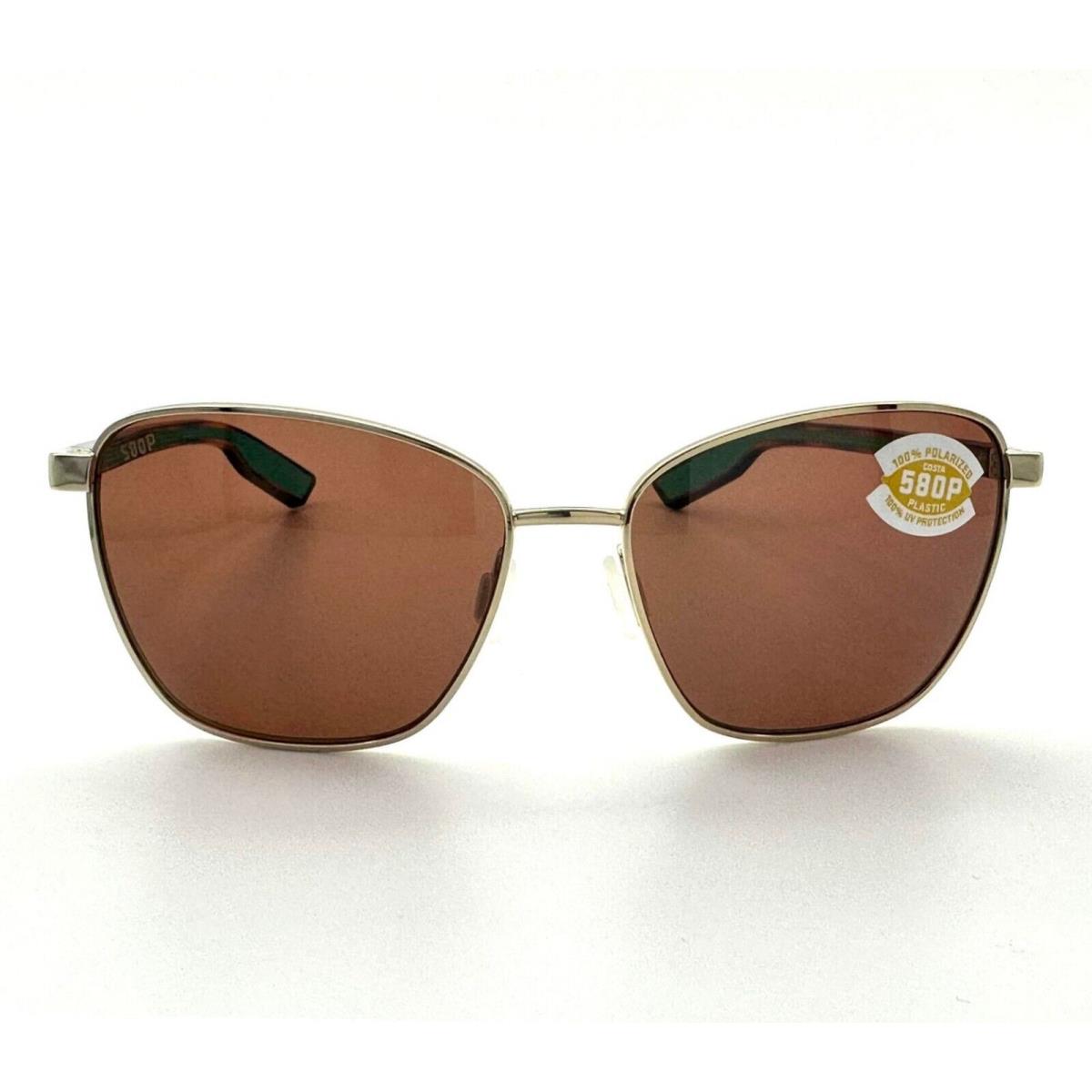 Costa Del Mar Paloma Sunglasses Shiny Gold/copper 580Plastic