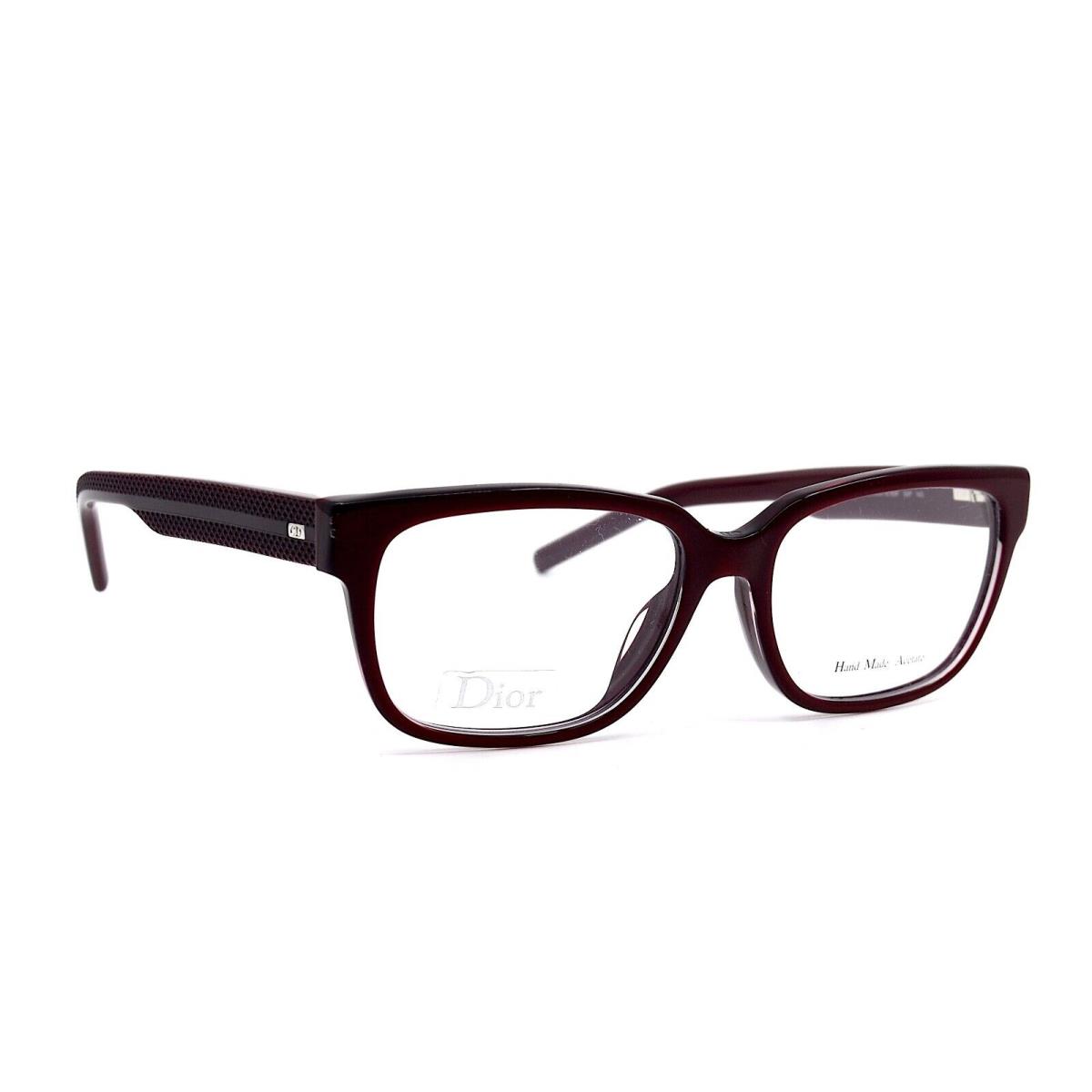 Christian Dior Black TIE189F 98P Burgundy Eyeglasses 55-17