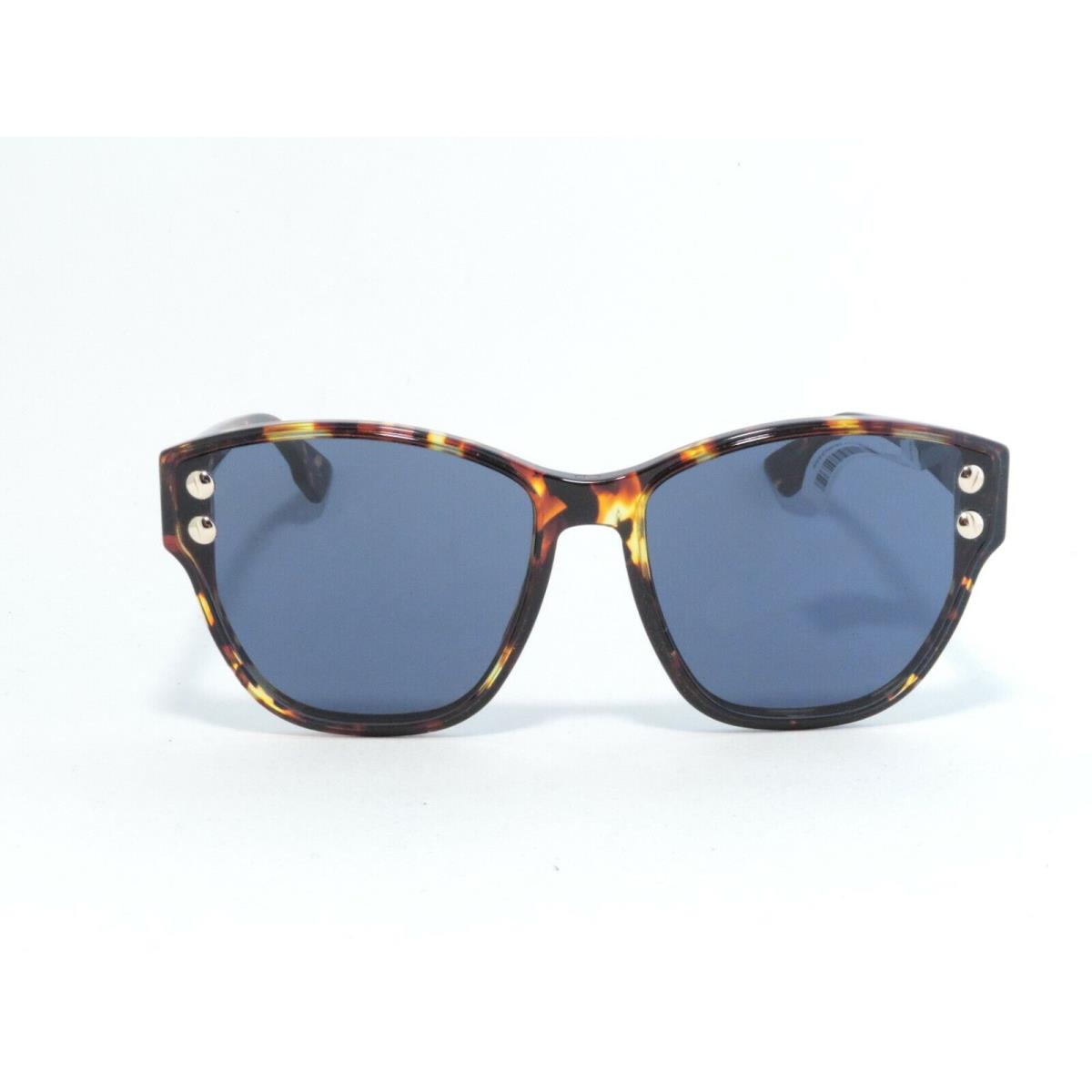 Dior DiorAddict3 P65 A9 Square Acetate Sunglasses Havana/blue 60-17-145