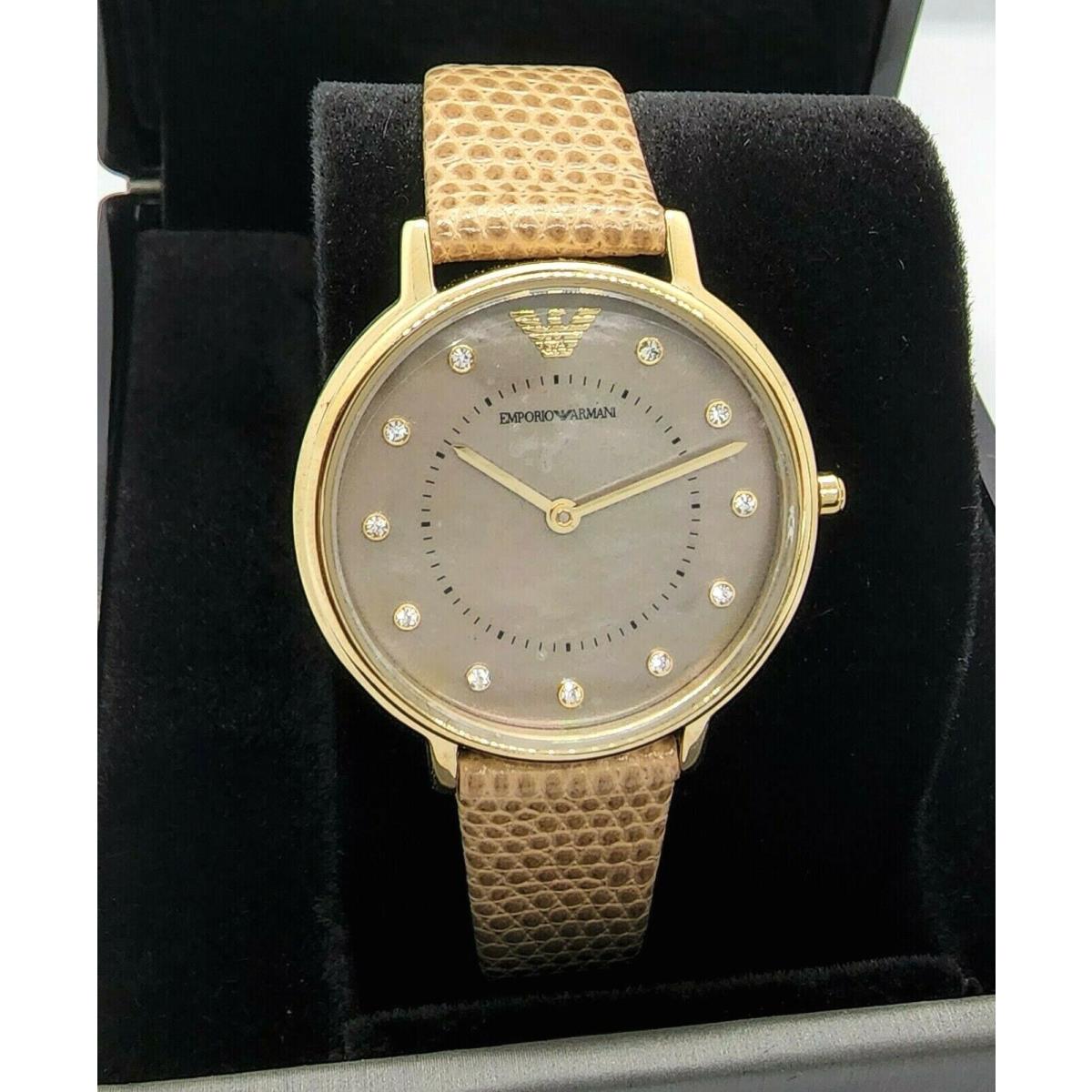 Emporio Armani Mother of Pearl Dial Women`s Watch AR11151 Ships Today