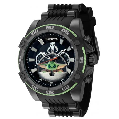 Invicta Star Wars The Child Men`s 52mm Baby Yoda Limited Ed Chrono Watch 41218 - Dial: Multicolor, Band: Multicolor, Bezel: Multicolor