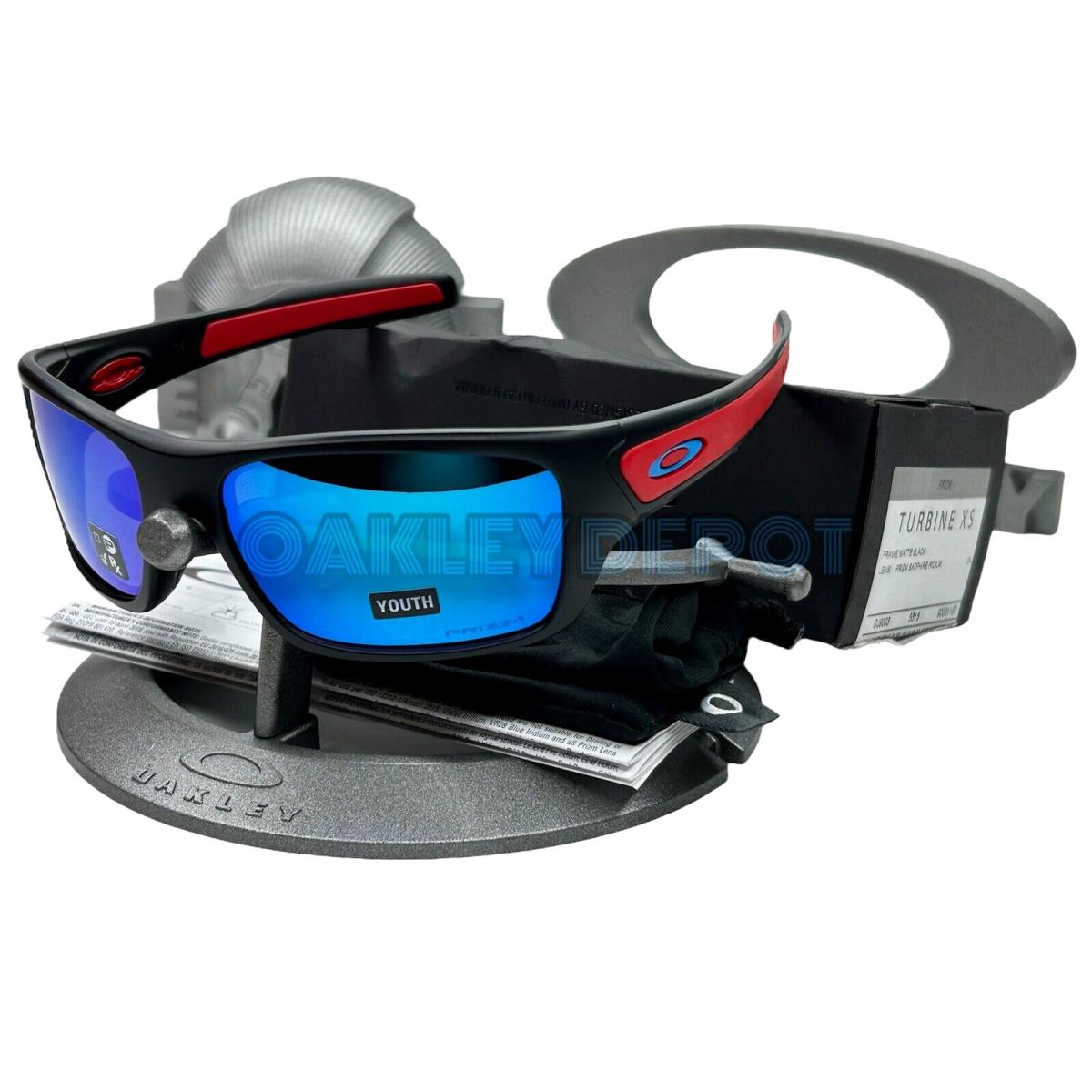 Oakley Turbine XS 0J9003 Polished White/prizm Ruby Youth Sunglasses - Frame: POLISHED WHITE, Lens: RUBY