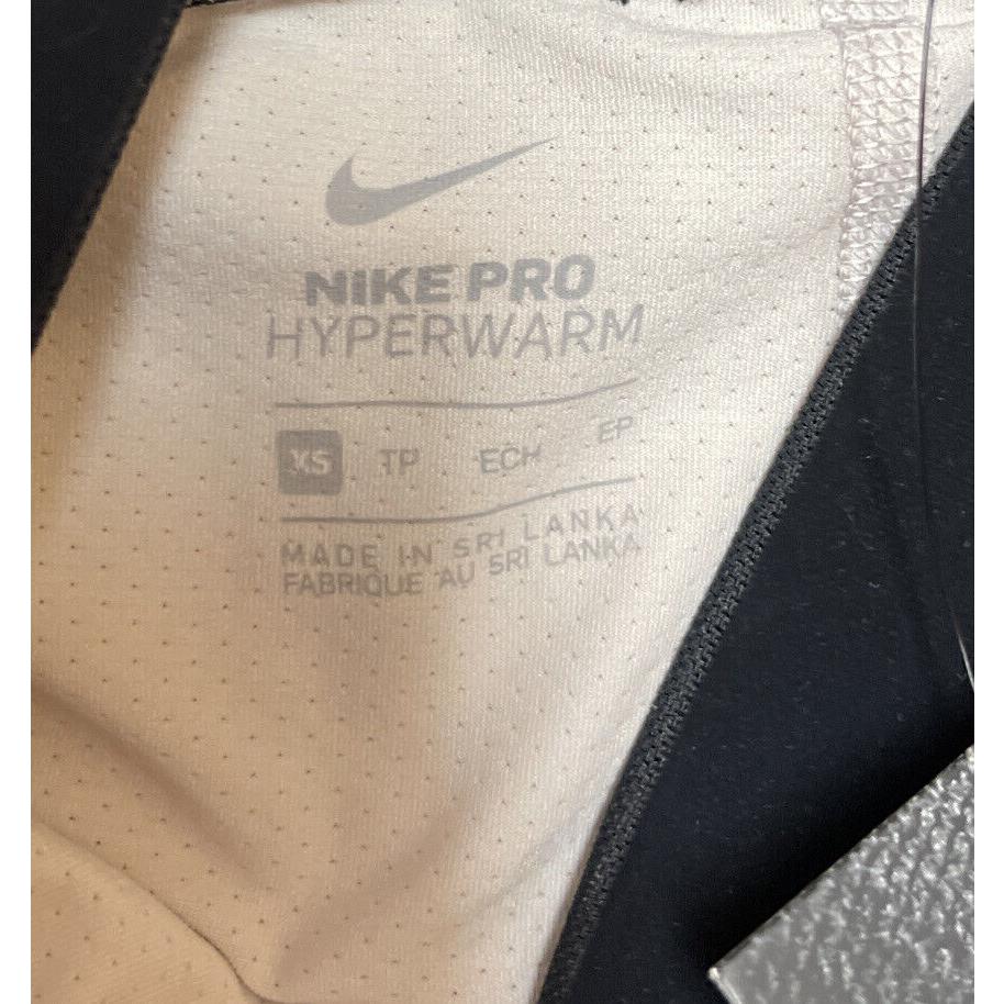 Nike Pro Hyperwarm Women`s M 2 in 1 Built in Shorts Running Tights Sz XS Read