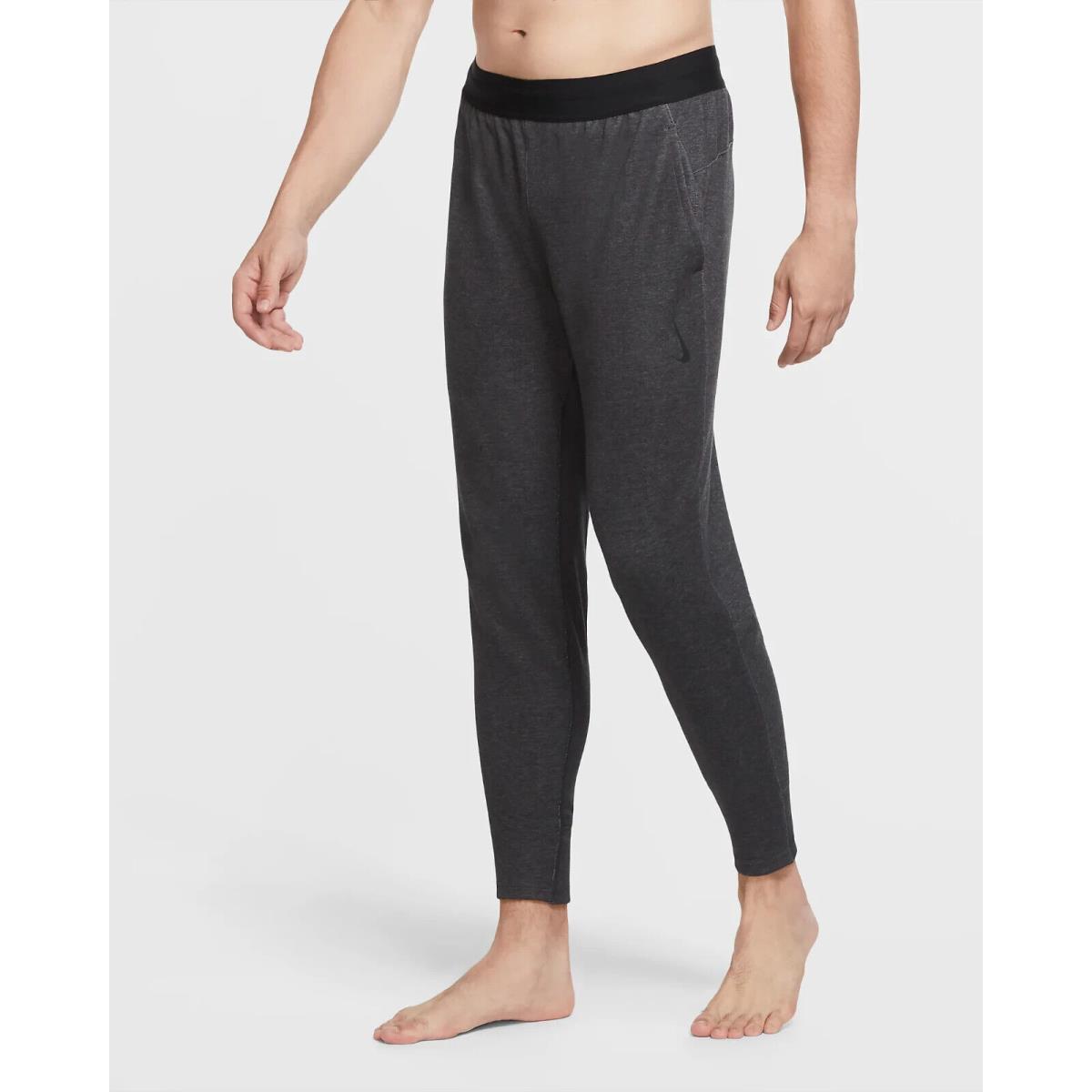 Men`s Nike Yoga CU6782-010 Training Jogger Pants Size 4XL Dri Fit Gray