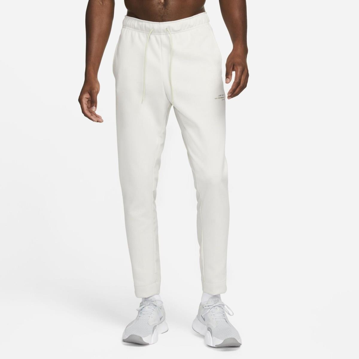 Nike Training Fleece Taper Jogger Pants Light Bone . . Mens Size: XL