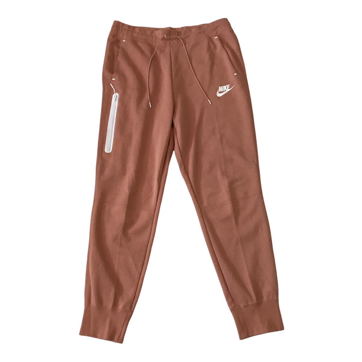 Nike Sportswear Fleece Pants Joggers Women s SZ L Peach Pink 931828-605