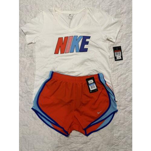 Nike Drifit Women s Running Athletic Shorts Nike Shirt Sz M/l