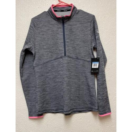 Nike Golf Womens Half Zip Pullover Shirt Dri-fit 884965-471 Sz M