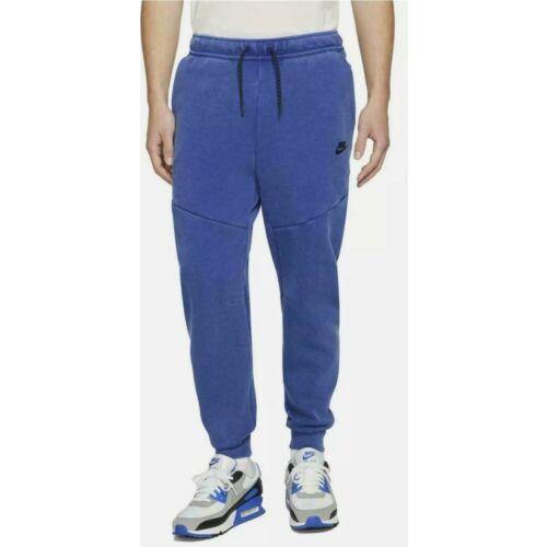 Nike Nsw Tech Fleece Joggers Pants Royal Blue Washed Men`s Sz Sm CZ9918-455