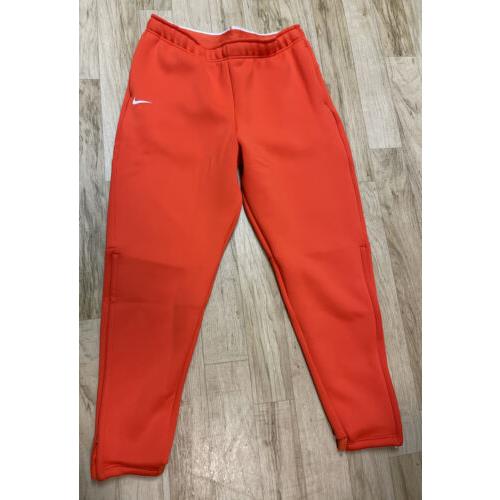 Nike Men`s Dri-fit Orange Therma Heavy Pants CI4461-891 Size Sz L