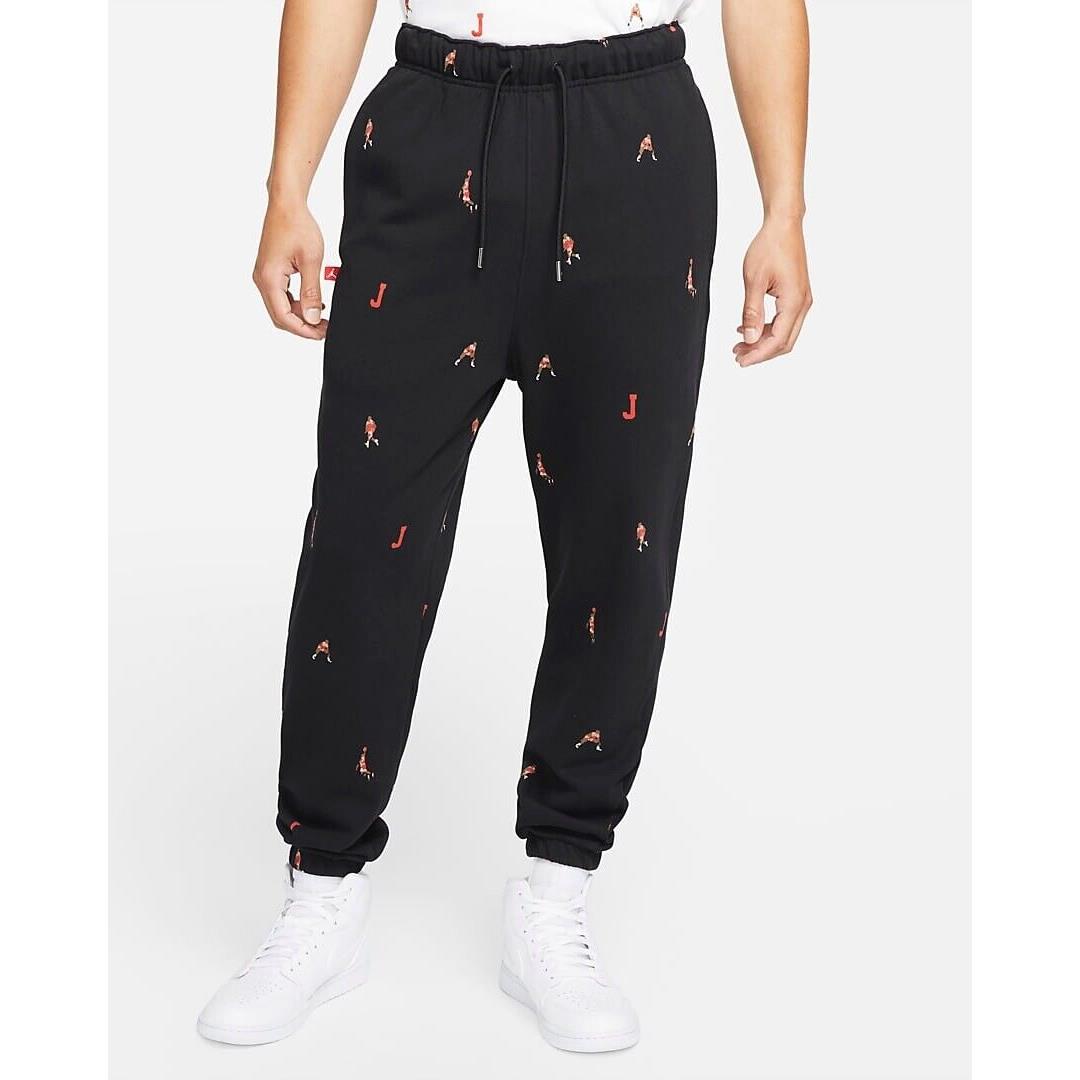 Nike Air Jordan Essentials Printed Fleece Pants Mens SZ Medium DH3519-010