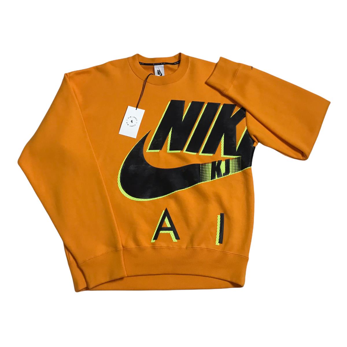 Nike x Kim Jones Nrg AM Fleece Crew Adult Unisex SZ S Orange DD0692-804