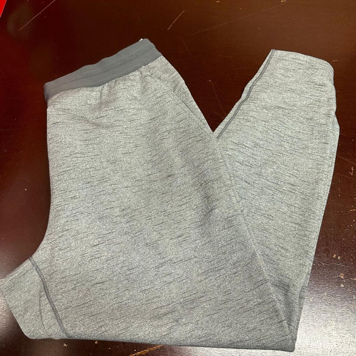 Nike Mens Gray Heather Dri-fit Elastic Waist Standard Fit Yoga Pants Size XL