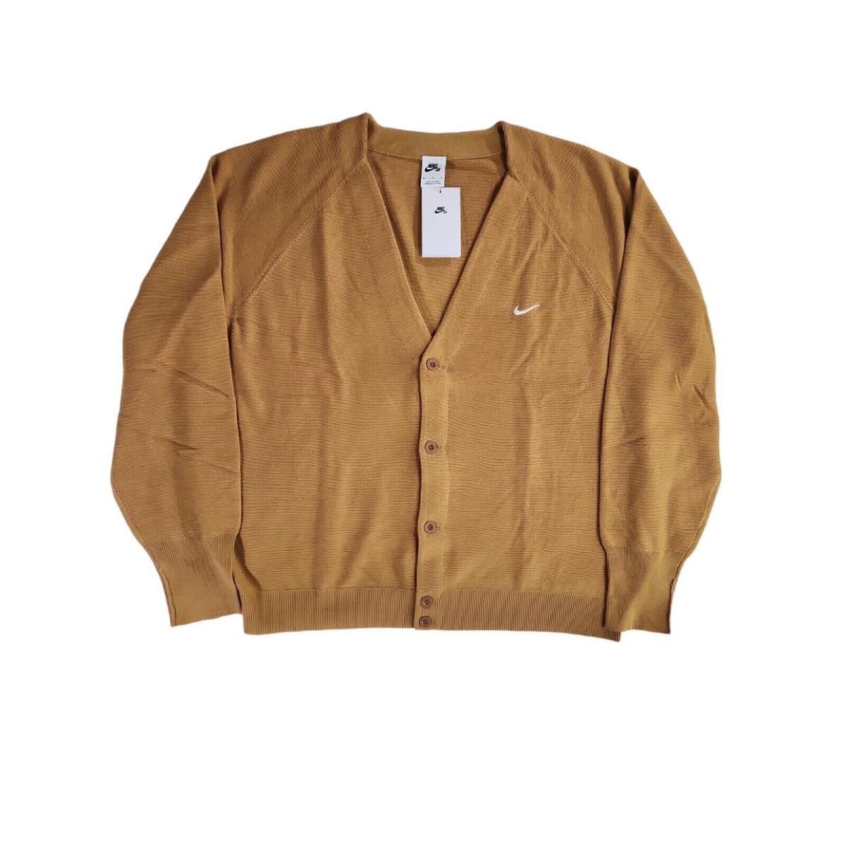 Nike SB Cardigan Unisex DQ6306-722 XL Sandy Colour Skateboarding Size XL