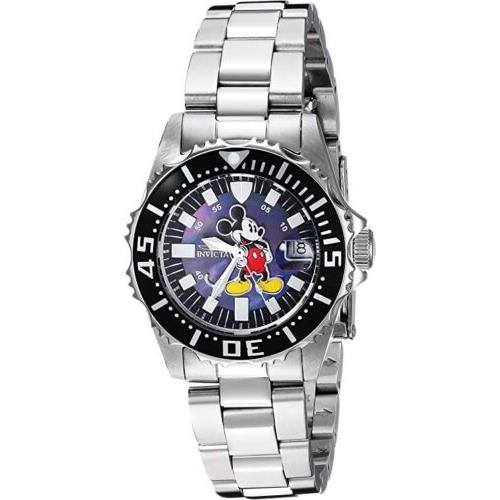 Invicta Pro Diver Mini-size Women`s 30mm Mickey Limited Black Mop Watch 25570