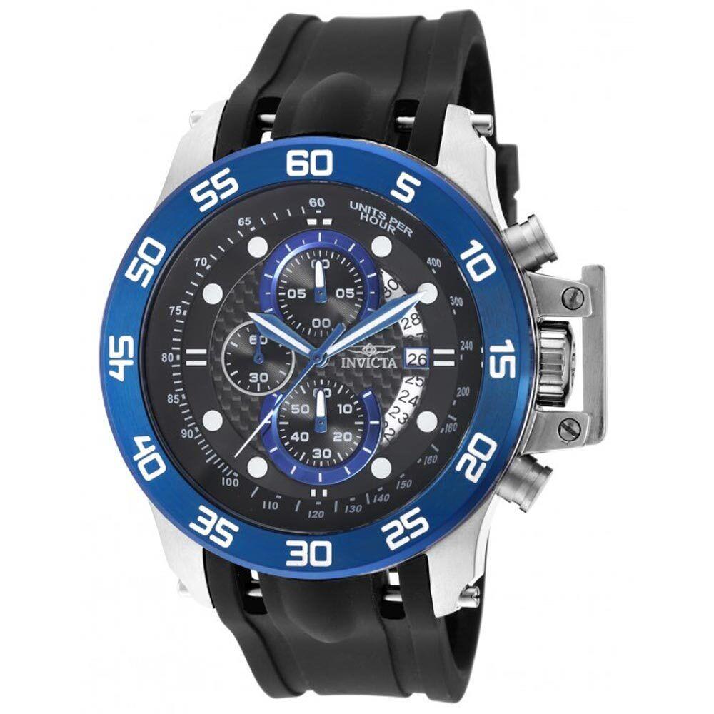 Invicta Gent`s 19252 I-force Black Dial Black Strap Chrono Watch