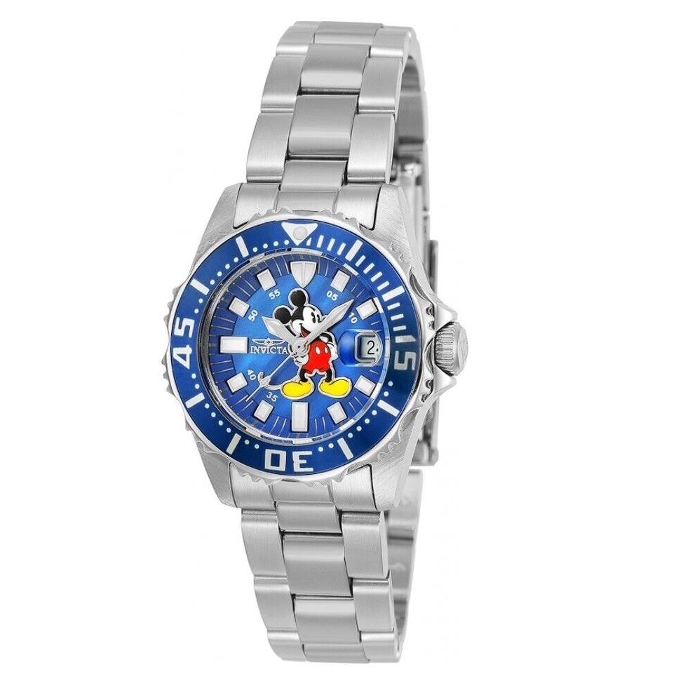 Invicta Pro Diver Mini-size Women`s 30mm Mickey Limited Blue Mop Watch 25571