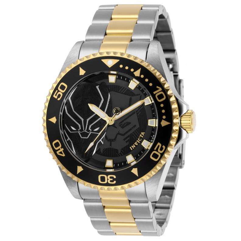 Invicta Marvel Black Panther Men`s 44mm Limited Edition Quartz Watch 29687