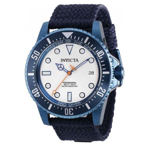 Invicta Pro Diver Automatic Men`s 44mm Master of The Sea Navy Blue Watch 39288