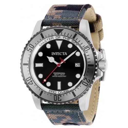 Invicta Pro Diver Automatic Mens 44mm Master of Sea Camouflage Strap Watch 38237