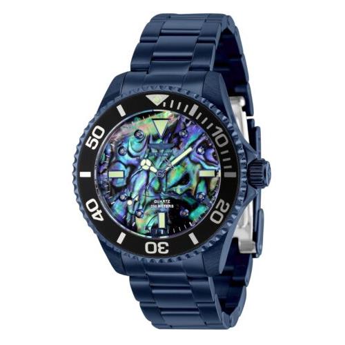 Invicta Pro Diver Lady Women`s 38mm Dark Blue Diamond Abalone Dial Watch 39428