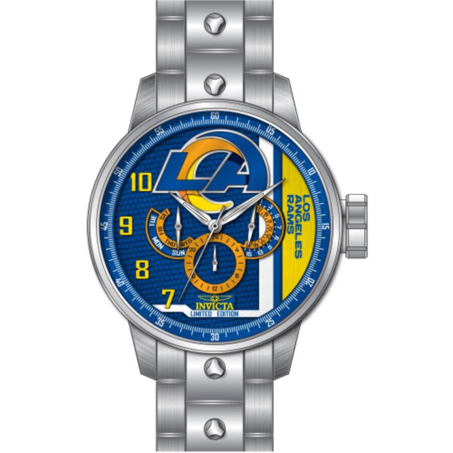 Invicta Nfl Los Angeles Rams Gmt Quartz Men`s Watch 45130