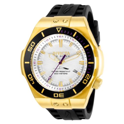 Invicta Pro Diver Automatic 25697 Men`s 53mm Gold-tone NH35A Sport Watch Rare