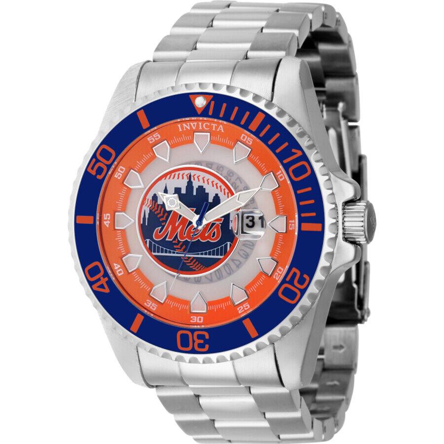 Invicta Mlb York Mets Quartz Men`s Watch 43471
