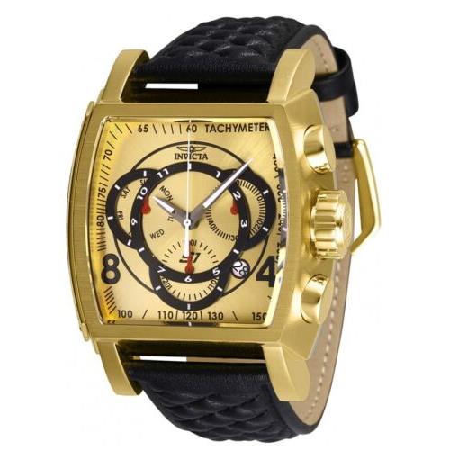 Invicta S1 Rally Men`s 48mm Double Gold Swiss Chronograph Watch 27930