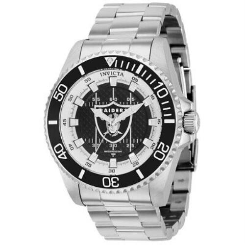 Invicta Nfl Black and Grey and White Dial Men`s Watch 36937