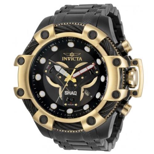Invicta Shaq Bolt Men`s 58mm Large Double Black Swiss Chronograph Watch 33657