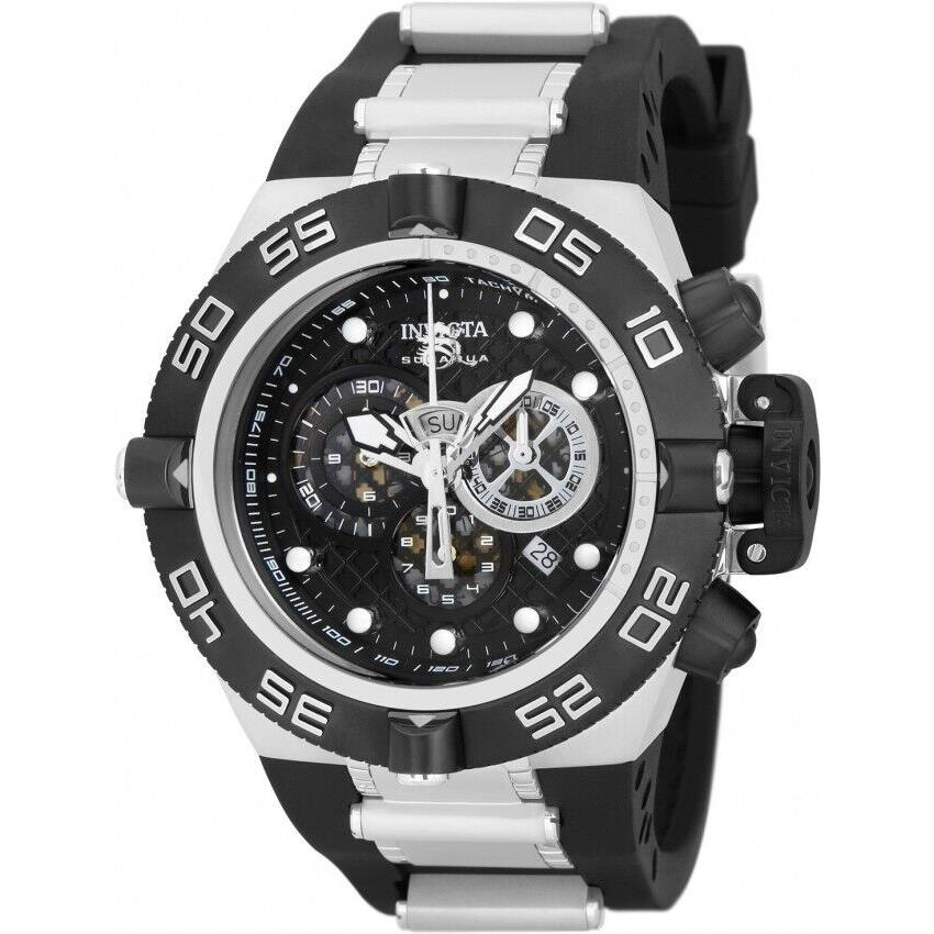 Invicta Men`s Subaqua Noma IV Grey Black Dial Chronograph Quartz 50mm Watch 6564