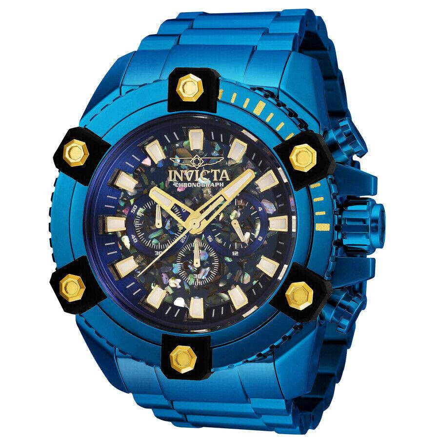 Invicta Coalition Forces Chronograph Quartz Blue Dial Men`s Watch 35977