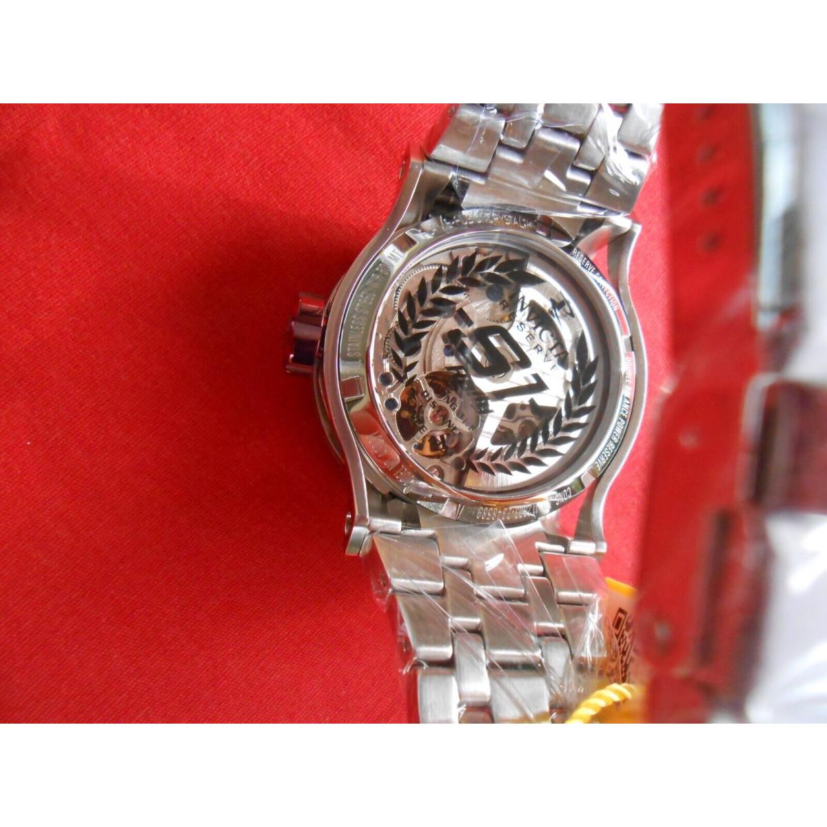 Invicta Men 46mm Reverse S1 0.03 Carat Diamond Watch Double Open