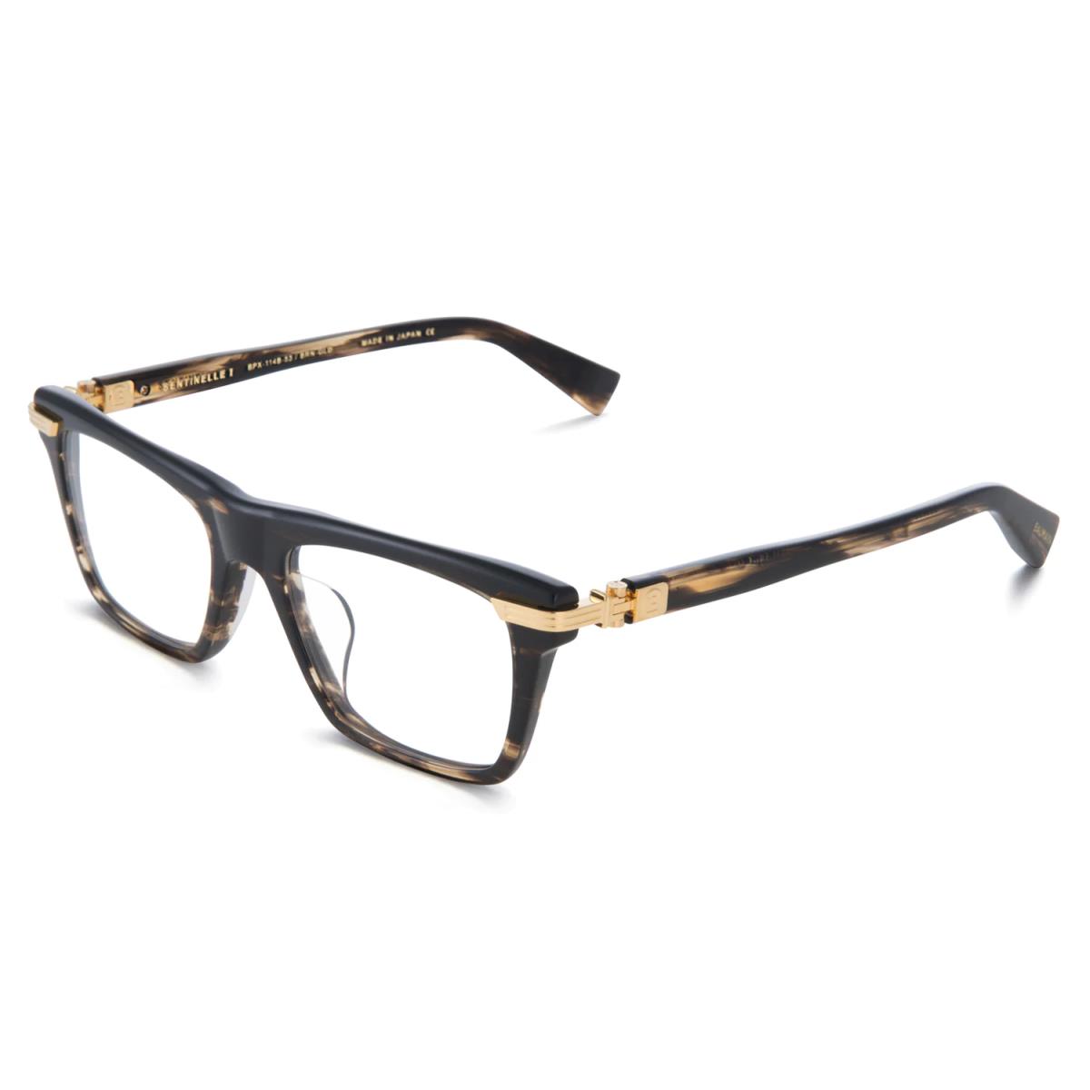 Balmain Eyeglasses Sentinelle I Brown Gold Full Rim Frame 53MM Rx-able