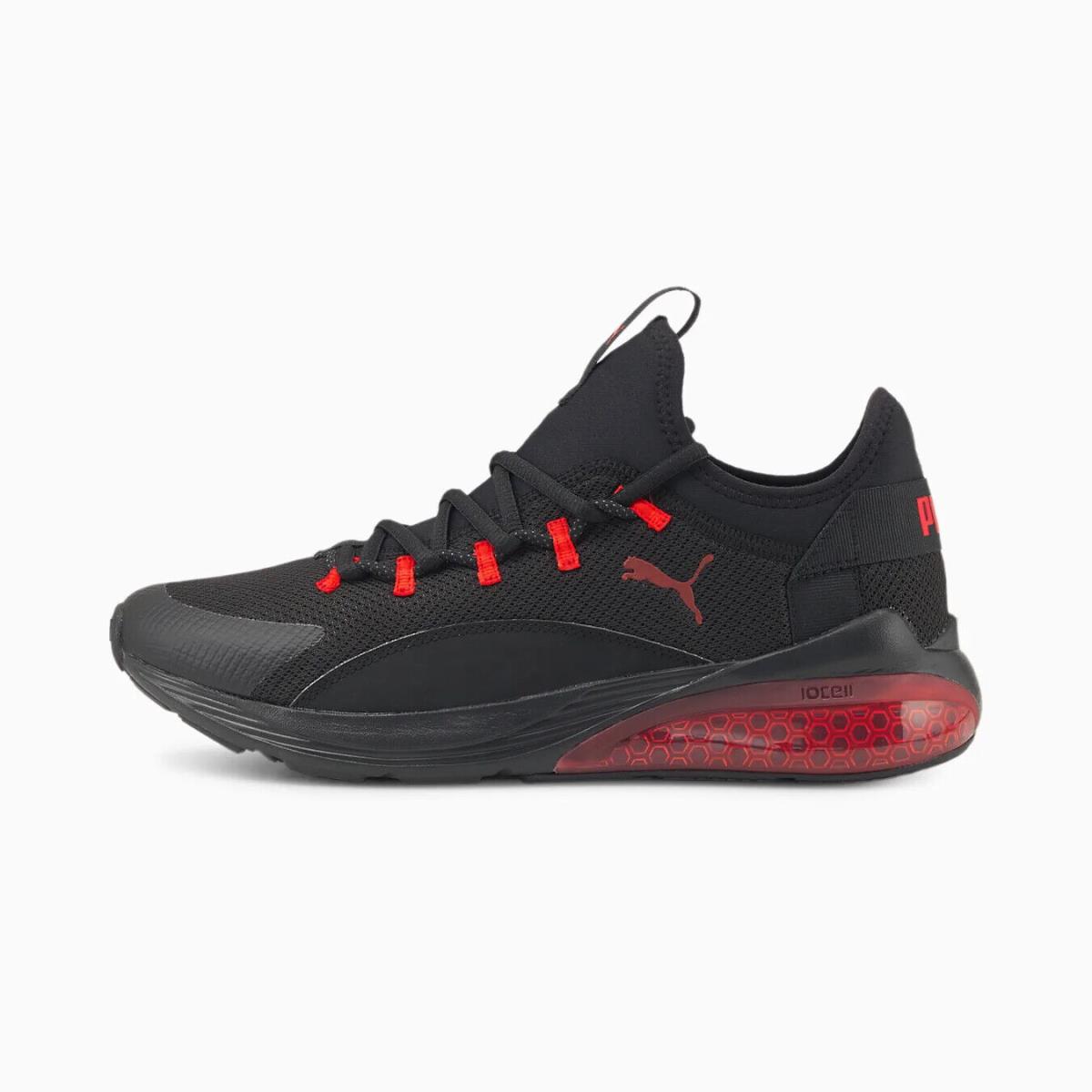 Puma Men`s Cell Vive Running Shoes Multicolor Size US 10.5 376180 Puma Black-High Risk Red