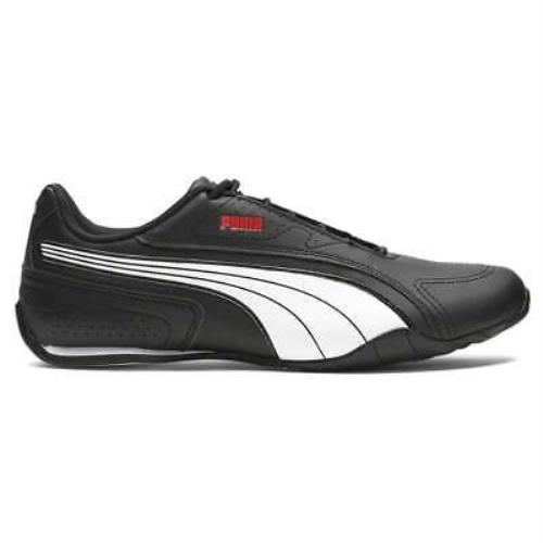 Puma Redon Bungee Lace Up Mens Black White Sneakers Casual Shoes 38816702 - Black, White