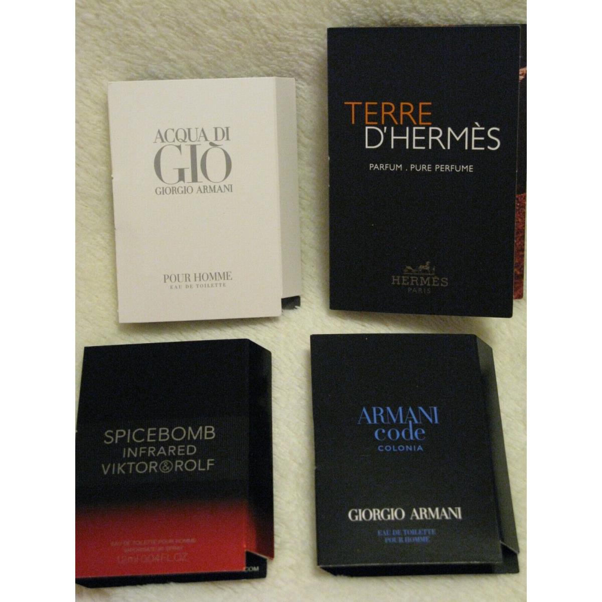 Yves Saint Laurent Sephora Mens Luxury Fragrance Set of 10 - Hermes Tom Ford Armani Prada