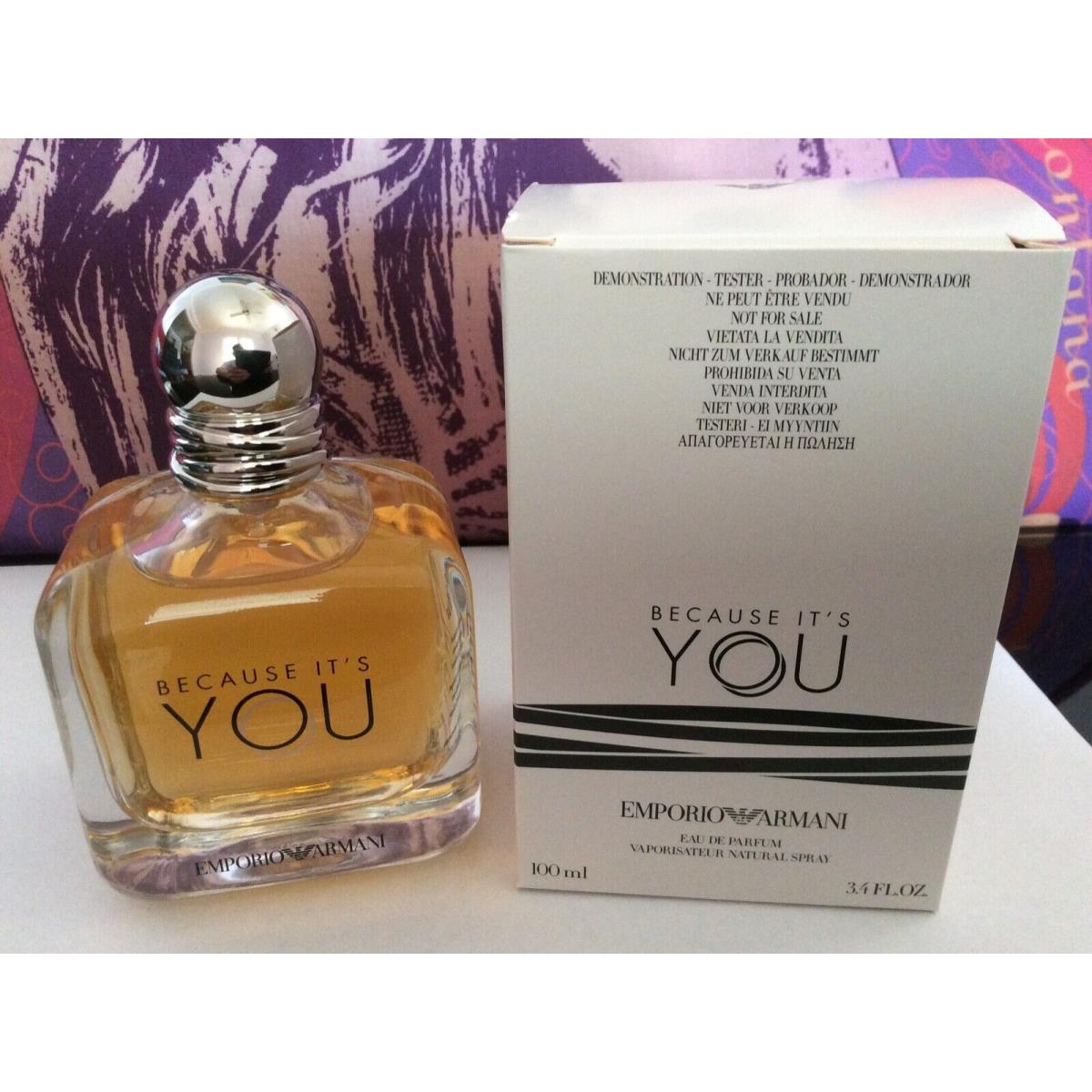 Emporio Armani Because It`s You by Giorgio Armani 3.4 oz Edp Perfume For Women