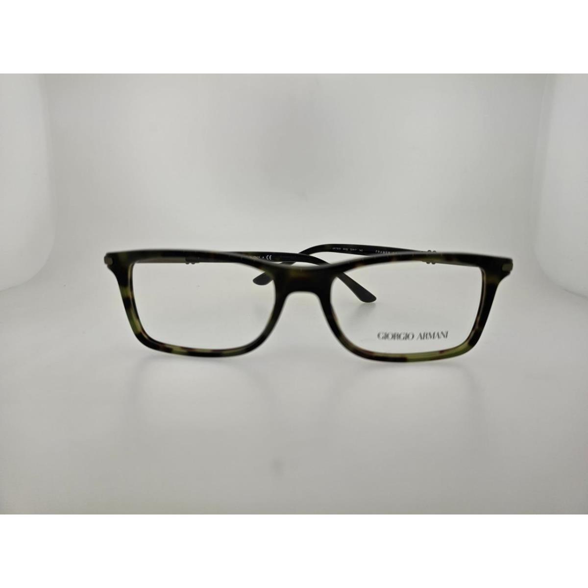 Giorgio Armani Prescritpion 7005 5032 52MM Green Havana Frame Clear Demo Lenses