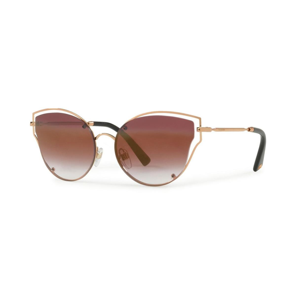 Valentino 3004/E7 Gradient Mirrored 58-17-140 Angular Sunglasses S1014